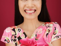 Thai Lady with Gift