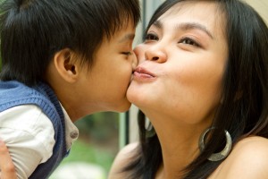 Thai Family Woman with baby