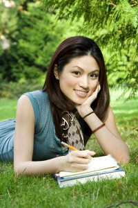 Thai Lady in Park