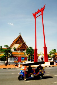 Thai Girl Driving In Thailand