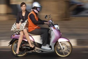 Thai Lady Motorbike